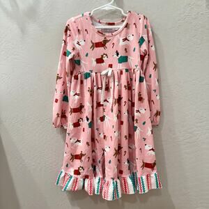Girl August Christmas Dogs Nightgown